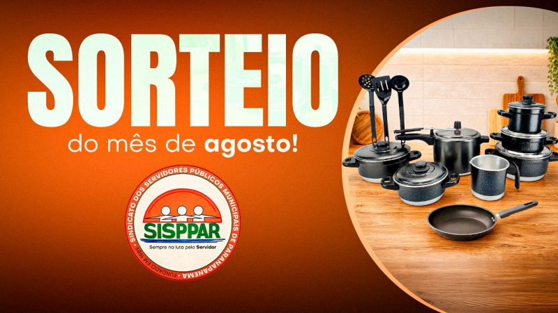 SISPPAR promove mais um sorteio imperdível para os associados. Concorra a um jogo de panelas novinho!